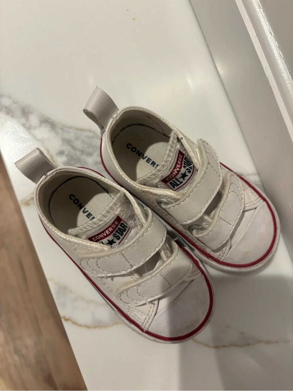 White Toddler Converse Size 5